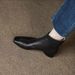 French Style Small Thick Heel Square Toe Soft Leather Ankle Boots For Women 2024 Autumn New Knitted Deep Mouth Women's_vogvips.com