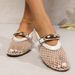 Round Headed Fishing Mesh Hollowed Out Mary Jane Single Shoes For Women Going Out, 2025 Summer New Sandals_vogvips.com