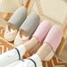 Four Seasons Bag And Silent Cotton Mop Male And Female Couples Soft Sole Non-slip Suitable For Confinement Home Floor Shoes Warm Cotton Slippers_vogvips.com