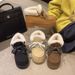 Korean Style Personalized Lace-Up Platform Snow For Women Winter Warm Slip-On Short Plush Cotton Shoes Non-Slip_vogvips.com