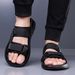 British Style Brand Summer Men's Casual Leather Slippers Fashion Walking Soft Bottom Beach Sandals Comfy Outdoors Shoes_vogvips.com