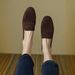 In Stock 3378 Soft Leather Frosted Loafers For Women, Winter 2025, New Spring And Autumn Vintage Round-toe British Style_vogvips.com