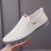 Euro Step Summer Handmade Lace-up Slip-on Soft Sole Casual Leather Shoes Men's Hollow Breathable Loafers_vogvips.com