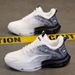 Spring/Summer Large Coconut With Mesh Breathable Casual Sports Shoes, Men's Thick Sole, Elevated Air Cushion, Dad's_vogvips.com