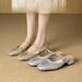 Chunky Heel Mary Jane Slippers, Women's Outdoor Wear, Hollow Out Design, Perfect For Skirts, 2026 Summer New Style Hot Selling Sandals_vogvips.com