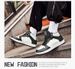 Invisible Heightening Casual Board Shoes White High-top Shoes Men's Board Shoes_vogvips.com
