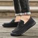 New Spring And Autumn Men's Foot Set Casual Dad Large Size Hand Sewn Business Leather Shoes_vogvips.com