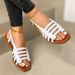 New Flat Sandals Spring And Summer Fashion Woven Beach Shoes_vogvips.com