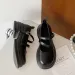 Women Casual Fashion British Style New Trendy Round Toe Retro Thick Sole French Mary Jane Shoes Triple Black Brown Free_vogvips.com