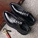 Autumn Breathable Leather Shoes, Men's Groom's Work Suit, Casual Business Derby Shoes_vogvips.com