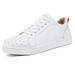 Men's Shoes Red Bottom Rivet Casual Shoes Simple Social Guy Sneakers Fashionable Trend Real Microfiber Leather Shoes White Shoes_vogvips.com