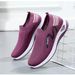 Spring And Autumn New Casual Single Women's Running Travel Sports Shoes Slip-On_vogvips.com