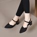 Pointed Sandals For Women 2023 Summer New Sheepskin Hot Diamond Buckle Flat Sandals Temperament Closed Toe Empty Back Women's Shoes_vogvips.com