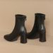 Women's Shoes Slim Fit Ankle Boots, Chunky Heel, Square Toe, Fashionable Fleece Lined French Martin Boots, Autumn/Winter New Style_vogvips.com