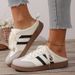 Women Mules Shoes Sports Round Toe Flat Female Footwear Casual Sneakers Clogs Platform Summer Slip On Creeper Baotou_vogvips.com