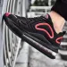 Mens Black White Full Non Slip Air Cushion Running Daily Footwear Shoes Shock Absorbing Lace Up For Sports Training And_vogvips.com