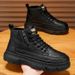 Men's Martin Spring Autumn 2025 New British Style Casual Versatile Thick Sole Non-Slip Motorcycle Leather Boots_vogvips.com