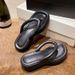 Thick Soled Women's Word Dragging Angle Slippers 2025, High Heels With A Sense Of Poop, Fashionable Outdoor Beach Shoes,_vogvips.com