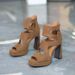 Fashionable Square-Toed Women's Sandals Summer 2025, New Hollow Design Waterproof Platform And Chunky Heel, Suitable For_vogvips.com