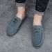 Men’s Shoes Summer New British Style Fashion Trend Slip On Lazy Shoes Casual Dou Shoes_vogvips.com
