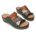 Women's Shoes New Color Matching Women's Sandals Large Size Fish Mouth Fashion Cross Color Matching Slippers_vogvips.com