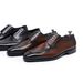 Large Size New Men's Italian Norwegian Stitching Low-top Genuine Handmade Gentleman Derby Casual Leather Shoes_vogvips.com