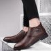 Large Size High-top Cortex Men's Shoes Single Shoes Tight Shoes Cotton Shoes Embossed_vogvips.com
