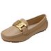 Flat 2025 New Spring Summer Versatile Soft Sole Loafers Platform Slip-On Single Shoes For Women_vogvips.com