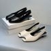 2025 New Cat Heel Single Shoes For Women Genuine Leather Niche Design Open Peep Toe High Heels French Style Elegant_vogvips.com