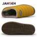 Winter Men's Indoor Warm Shoes Plush Flock Male Slippers For Home Hard-wearing Non-slip Outdoor Walking Mans Footwear_vogvips.com