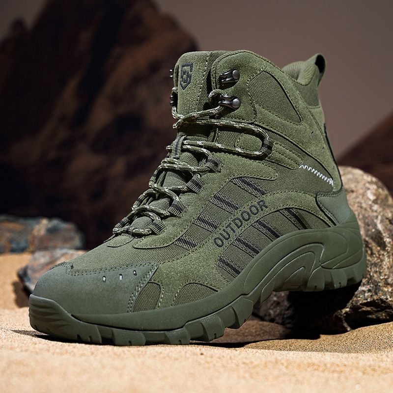 Men’s Shoes Large Size Combat Boots Men High Top Outdoor Hiking Boots Non Slip Hiking Field Boots Men Tactical Boots Men_vogvips.com