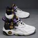 Outdoor Basketball 2025 New Youth Sports Thick Non-Slip Dad Soft Sole Running Shoes For Men_vogvips.com