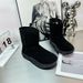 New Winter Thick-Soled Mid-Calf Snow Boots For Women, Lamb Wool Short Boots, Height Increasing, Non-Slip,_vogvips.com