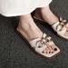 Women's Summer Outdoor Slippers 2024 New Fashionable Chain Flat Sandals_vogvips.com