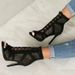 European And American Cross-Border Mesh New Fashion Cross-Strap Stiletto Heels Women's Plus Size Peep-Toe Sandals_vogvips.com