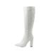 Women's Shoes New Style Foreign Trade Fashion Mid Calf Boots With Side Zipper, Outdoor Street Style, Plus Size Women's Boots, Sizes 35 42_vogvips.com