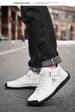 Large Size Men's Leather Shoes Low-top Hand-stitched Casual Men's Shoes Flat-bottomed Foot-fitting Lazy Shoes Men's Driving Shoes_vogvips.com