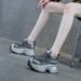 Women's Thick-soled Dad Shoes, 2026 Spring New Model, Popular Online Style, Casual And Versatile, Special Fabric, 9cm_vogvips.com