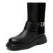 Cowhide Version ~ Cai Wenjing Same Style Martin 2024 New Knight Distressed Western Cowboy Short Boots_vogvips.com