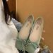 Height Increasing Shallow Mouth Red Early Spring Single Shoe Women's New One Foot Stepping Scoop Fairy Style French Bean_vogvips.com