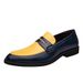 Men's Shoes Pointed Toe Shoes Slip On Casual Height Increasing Shoes New Thick Soled Fashion Large Size Leather Shoes_vogvips.com