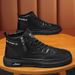 Autumn New Breathable High Top Men's Versatile White Anti Slip Sports Casual Board Shoes, Trendy Shoes_vogvips.com