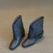 Sheepskin Version~Punk Street Square Toe 2025 Autumn Winter New Style Hidden Elegant High Heel Short Cowboy Boots_vogvips.com