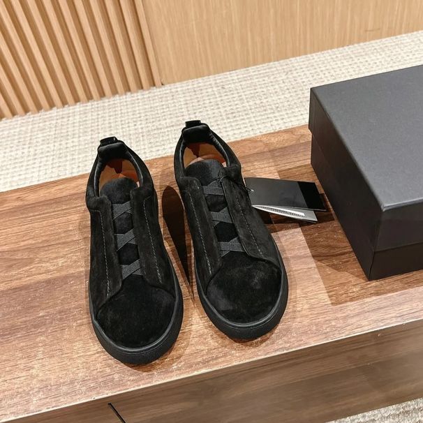 In-Stock Foreign Trade Genuine Leather Elastic Band Casual Slip-On Shoes, Flat-Soled, Comfortable, Classic, Versatile_vogvips.com
