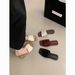 Korean Pleated Women, Summer 2025, Flat Beach Vacation Sandals, Fairy Style One-Strap Slippers For Women_vogvips.com