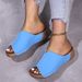 2025 New Plus Size Women's Shoes Sandals Comfortable Wedge Heel Slippers Simple_vogvips.com