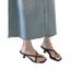 2025 Summer New Style Elegant Square-Toe Metal Buckle Toe-Loop Versatile Slim-Heel Simple Mature High-Heel Sandals_vogvips.com