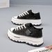 2026 Spring New Thick-Soled Height-Increasing Canvas Shoes, White Sneakers, Internet-Famous Thin Casual_vogvips.com