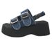 Women’s Shoes Small Thick Soled Cross Sandals For Women Summer Platform Open Toe Casual Buckle Fashionable With Skirt Beach Shoes_vogvips.com