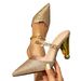 Women's Shoes With Gold Heels Sandals Party Women's Shoes Shaped Heels Fashion Gala Metal Chain Decorated High Heels_vogvips.com